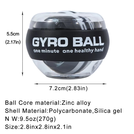 Revolutionary Wrist Gyro Ball - Ultimate Forearm & Grip Strength Trainer for Powerful Arms & Fingers